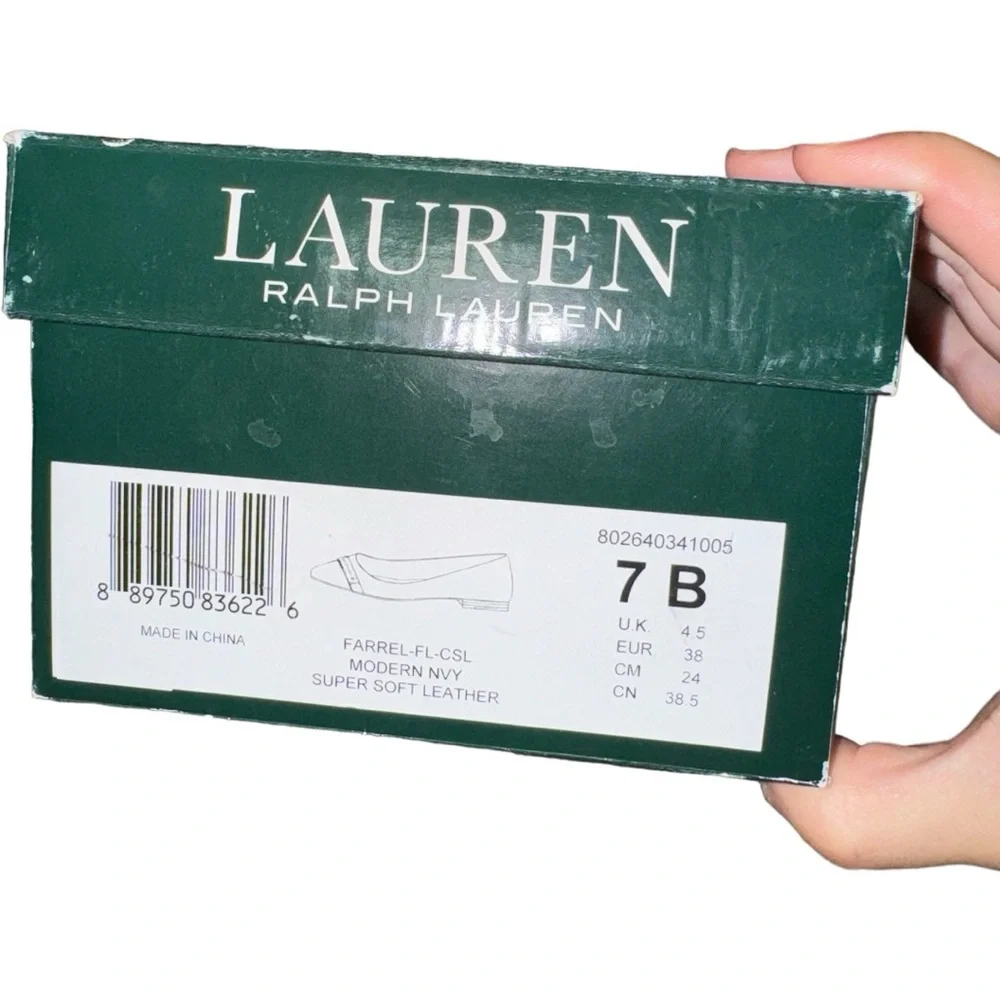 Women’s Lauren Ralph Lauren Navy “Farrel” Flats - 7B - Picture 4 of 12